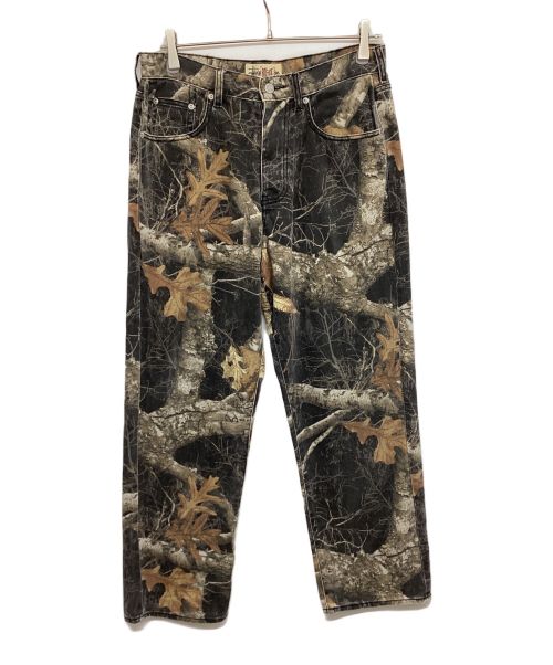 stussy（ステューシー）stussy (ステューシー) 22AW REALTREE EDGE BIG OL JEAN 116602 リアルツリーデニムパンツ グレー×ベージュ サイズ:W28の古着・服飾アイテム