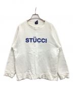 stussyステューシー）の古着「STUCCIロゴスウェット　OLDSTUSSY」｜ホワイト