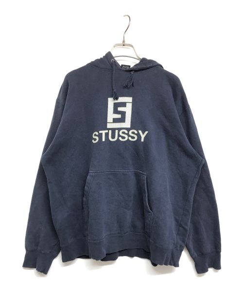 stussy（ステューシー）stussy (ステューシー) ズッカ柄ロゴスウェット　OLDSTUSSY ネイビー サイズ:Sの古着・服飾アイテム