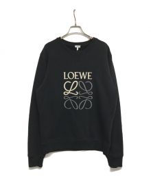 LOEWE（ロエベ）の古着「アナグラム レギュラーフィット スウェットシャツ H526Y24J07」｜ブラック