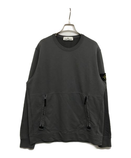 STONE ISLAND（ストーンアイランド）STONE ISLAND (ストーンアイランド) 21SS クルーネックスウェット 741563451 グレー サイズ:Lの古着・服飾アイテム