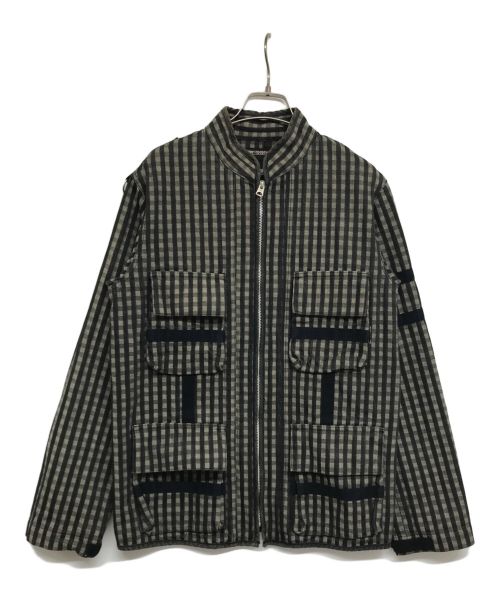 NEIGHBORHOOD（ネイバーフッド）NEIGHBORHOOD (ネイバーフッド) 02AW ミリタリーボンテージジャケット DCNH-JK-06 ブラック×ブラウン サイズ:Sの古着・服飾アイテム