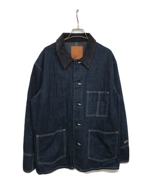 Denham（デンハム）Denham (デンハム) COVERALL 01230321060 デニムカバーオール インディゴ サイズ:Mの古着・服飾アイテム