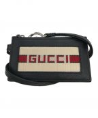 GUCCIグッチ）の古着「アイコン ジャガード コインケース 523815・2067」｜ブラック