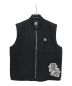 BlackEyePatch（ブラックアイパッチ）の古着「STICKER SLAPPED DUCK VEST」｜ブラック