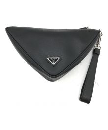 PRADA（プラダ）の古着「Saffiano Triangle Bag」｜ブラック