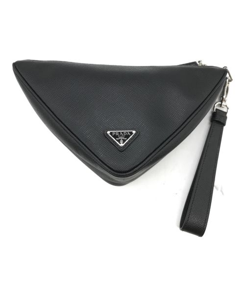 PRADA（プラダ）PRADA (プラダ) Saffiano Triangle Bag ブラックの古着・服飾アイテム