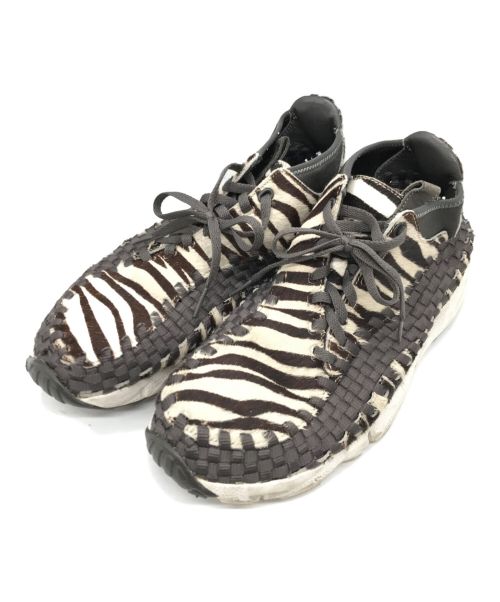 NIKE（ナイキ）NIKE (ナイキ) AIR FOOTSCAPE WOVEN CHUKKA PREMIUM ZEBRA　446337-201 ホワイト×グレー サイズ:26.5の古着・服飾アイテム