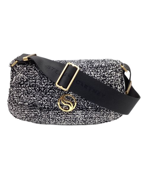 STELLA McCARTNEY（ステラマッカートニー）STELLA McCARTNEY (ステラマッカートニー) S-Wave Padded Tweed Shoulder Bag 7B0025WP0234 ホワイト×ブラックの古着・服飾アイテム