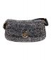 STELLA McCARTNEY (ステラマッカートニー) S-Wave Padded Tweed Shoulder Bag 7B0025WP0234 ホワイト×ブラック：35000円