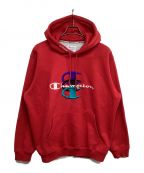 SUPREME×Championシュプリーム×チャンピオン）の古着「17AW Stacked C Hooded Sweatshirt スタックドCフーデッドスウェットシャツ」｜レッド