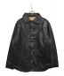 DRESS HIPPY（ドレスヒッピー）の古着「24SS WOOD STOCK LEATHER JACKET ウッドストックレザーシャツ 」｜ブラック