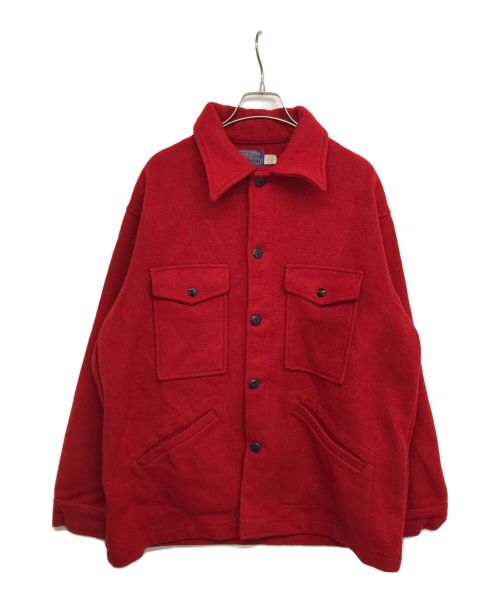 PENDLETON（ペンドルトン）PENDLETON (ペンドルトン) 70's USA製 ウールジャケット レッド サイズ:Lの古着・服飾アイテム