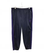 Needlesニードルズ）の古着「Zipped Track Pant - Poly Smooth NS249 ジップトラックパンツ」｜ブラック×パープル