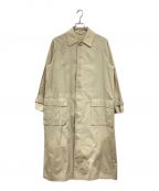 AURALEEオーラリー）の古着「FINX NYLON CHAMBRAY SOUTIEN COLLAR COAT　A21SC02NC」｜ベージュ