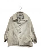 Y'sワイズ）の古着「AIRY MOSSER MIDDLE COAT　YC-C22-125」｜グレー