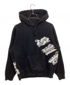 SUPREMEシュプリーム）の古着「Old English Wrap Hooded Sweatshirt 21SS オールドイングリッシュラップドフーデッドスウェットシャツ」｜ブラック