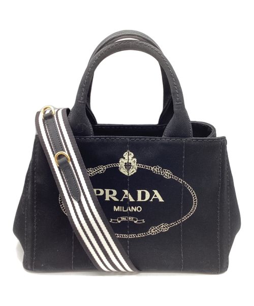 PRADA（プラダ）PRADA (プラダ) カナパトートバッグ 1BG439 Canapa ブラックの古着・服飾アイテム