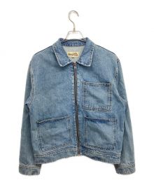 stussy（ステューシー）の古着「Denim Zip Work Jacket 115682 デニムジップワークジャケット」｜インディゴ