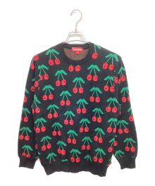 SUPREME（シュプリーム）の古着「14AW Cherries Sweater チェリーズセーター」｜ブラック