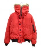 CANADA GOOSEカナダグース）の古着「LABRADOR DOWN JACKET ラブラドール  7958JM R ラブラドールダウン 代理店グリフィンインターナショナル　7958JM R」｜レッド