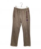 Needlesニードルズ）の古着「Poly Jacquard Track Pant ジャガード トラックパンツ GL227」｜レッド×グリーン