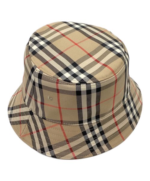 BURBERRY（バーバリー）BURBERRY (バーバリー) PANEL BUCKET HAT 8026927 ノバチェック ベージュの古着・服飾アイテム