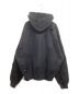 undermycar (アンダーマイカー) OVERSIZED DAMAGE-WASHED HOOD ZIP-UP 22FWUMCOTSP2  ブラック サイズ:2：12000円