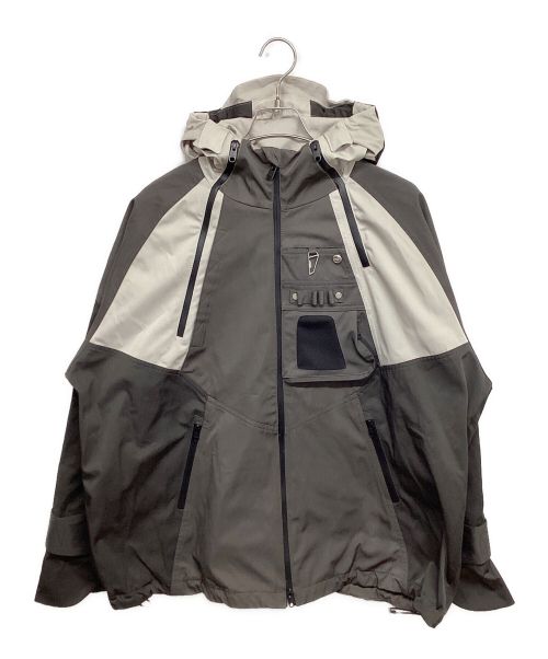 UNDERMYCAR（アンダーマイカー）UNDERMYCAR (アンダーマイカー) MULTI ZIP TURTLE SHELL PARKA 22FWUMCKMDW2 グレー サイズ:2の古着・服飾アイテム