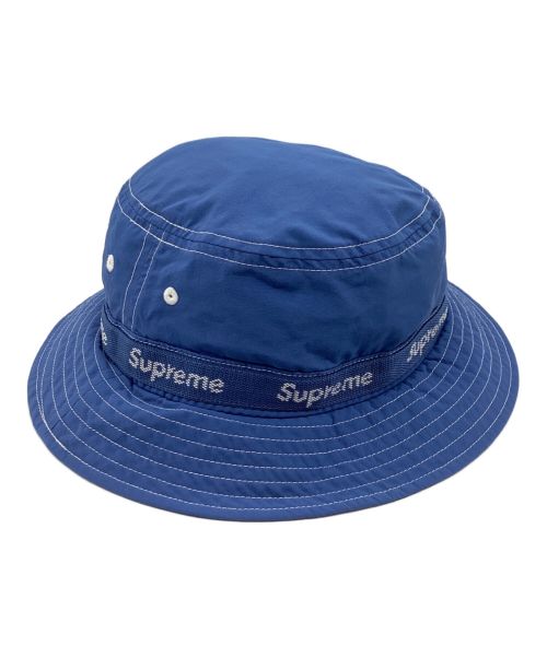 SUPREME（シュプリーム）Supreme (シュプリーム) 22AW Webbing Crusher ウェビングクラッシャーハット スカイブルー サイズ:MEDIUM/LARGEの古着・服飾アイテム