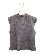 OUR LEGACY (アワーレガシー) SMOOTH CABLE VEST / スムースケーブルニット 2184SCVIGN グレー サイズ:48