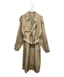 stein（シュタイン）の古着「DEFORMATION TRENCH COAT　ST.175-1　ベルト有 」｜ベージュ