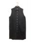 MM6 Maison Margiela（エムエムシックス メゾンマルジェラ）の古着「Black Sleeveless Button-Up Dress　24SS　S62DG0016 S30653」｜ブラック