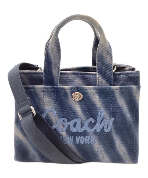 COACH（コーチ）COACH (コーチ) カーゴトートバッグ26・タイダイ CU026 インディゴの古着・服飾アイテム