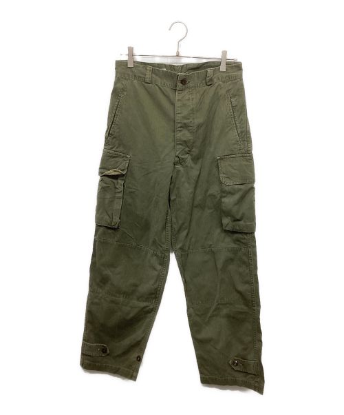 French Military（フレンチミリタリー）French Military (フレンチミリタリー) M-47 Herringbone Twill Trousers 後期型 ヘリンボーンツイルトラウザー カーキ サイズ:33の古着・服飾アイテム