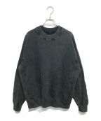 crepusculeクレプスキュール）の古着「EXCLUSIVE crepuscule Stonewash Sweat / ストーンウォッシュスウェット　2401-036」｜グレー