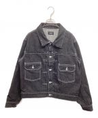 GUELLグエル）の古着「Insideout black Denim Jacket インサイドアウトデニムジャケット」｜ブラック