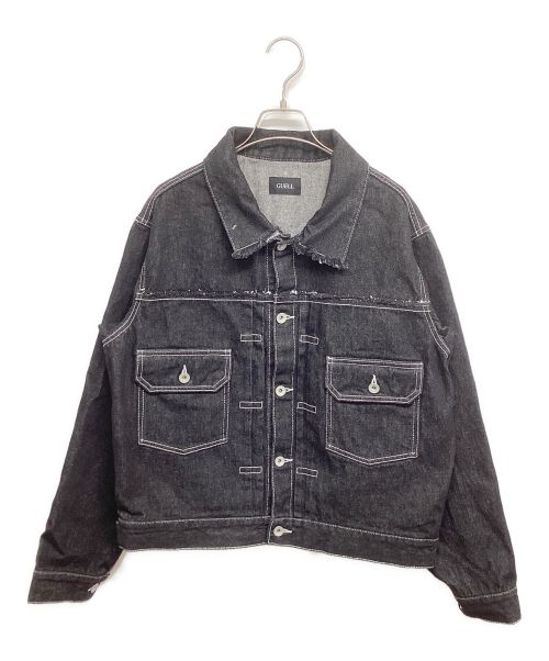 GUELL（グエル）GUELL (グエル) Insideout black Denim Jacket インサイドアウトデニムジャケット ブラック サイズ:Lの古着・服飾アイテム