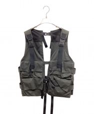 meanswhile (ミーンズワイル) High Density Gabardine Split Vest MW-JKT21108 オリーブ サイズ:FREE