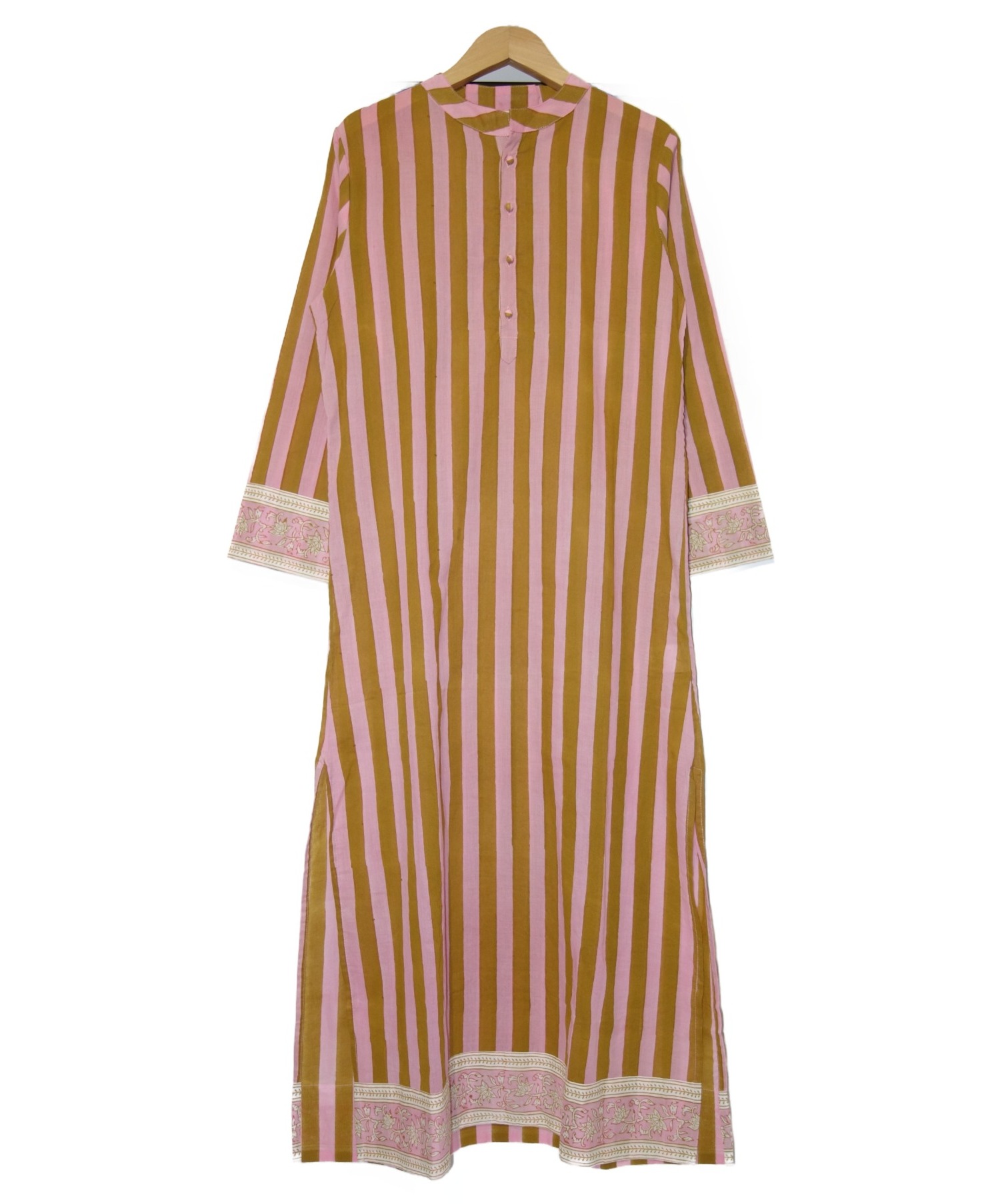 中古 古着通販 Ron Herman ロンハーマン Stripe Dress ワンピース ピンク ブラウン サイズ S Sz Blockprintsコラボ ブランド 古着通販 トレファク公式 Trefac Fashion