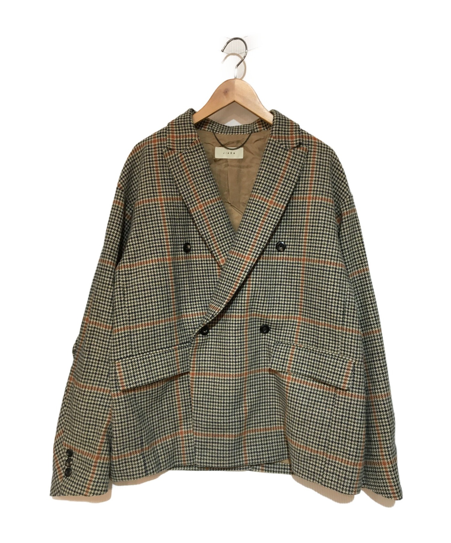 ジエダ plaid coat サイズ2 jieda www.teamsoft.com.pe