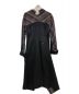 IRENE (アイレネ) Layered Dress ブラック×パープル サイズ:36：7800円