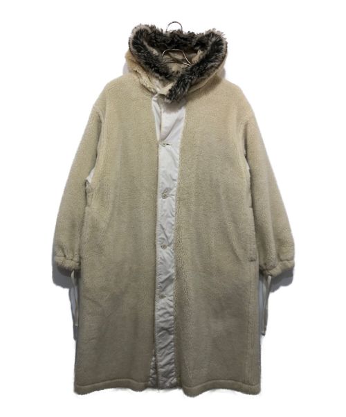 HYKE（ハイク）HYKE (ハイク) HOODED M-43 ボアコート アイボリー サイズ:1の古着・服飾アイテム