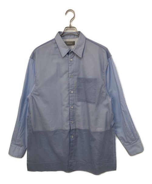 Wizzard（ウィザード）Wizzard (ウィザード) SHEER LAYERED SHIRTS ブルー サイズ:2の古着・服飾アイテム