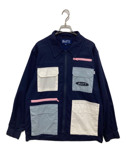 BoTT（ボット）BoTT (ボット) Multi Pocket Jacket ネイビー サイズ:Mの古着・服飾アイテム