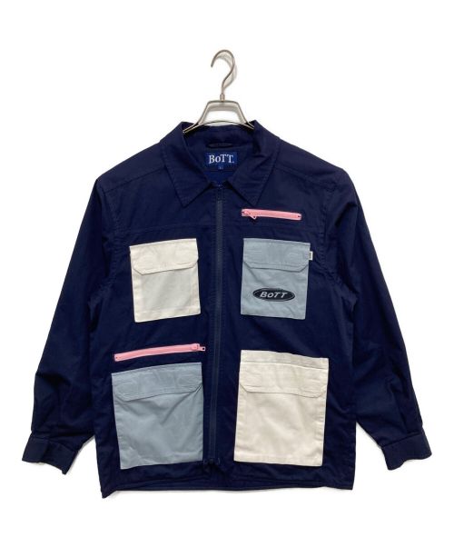 BoTT（ボット）BoTT (ボット) Multi Pocket Jacket ネイビー サイズ:Lの古着・服飾アイテム