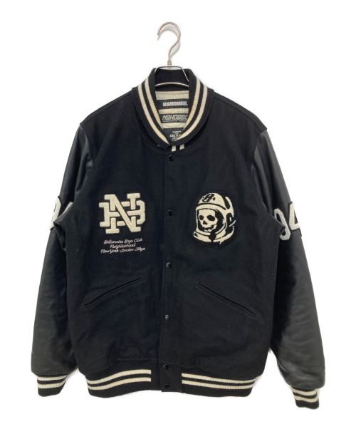 NEIGHBORHOOD（ネイバーフッド）NEIGHBORHOOD  (ネイバーフッド) BILLIONAIRE BOYS CLUB (ビリオネアボーイズクラブ) スタジャン ブラック サイズ:XLの古着・服飾アイテム