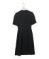 BURBERRY LONDON (バーバリー ロンドン) Silk wool blend half sleeves dress ブラック サイズ:2：11000円