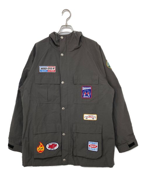 BlackEyePatch（ブラックアイパッチ）BlackEyePatch (ブラックアイパッチ) LOGOS MOUNTAIN PARKA グレー サイズ:XLの古着・服飾アイテム