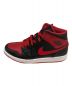 NIKE (ナイキ) Air Jordan 1 Mid Bred Toe ブラック×レッド サイズ: 26.5cm：10800円